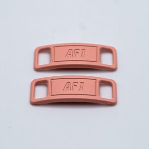 Hebillas rosa salmón para cordones de zapatillas