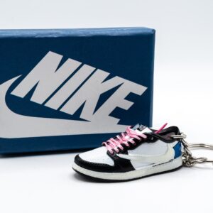 Mini llavero Air Jordan 1 Low Travis Scott x Fragment con caja