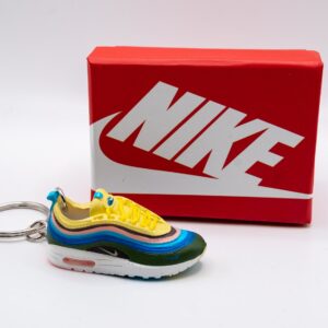 Mini llavero Nike Air Max 97 Sean Wotherspoon multicolor con caja