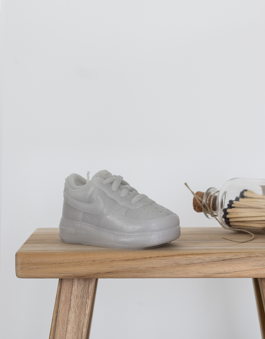 vela zapatilla air force 1 baby gris