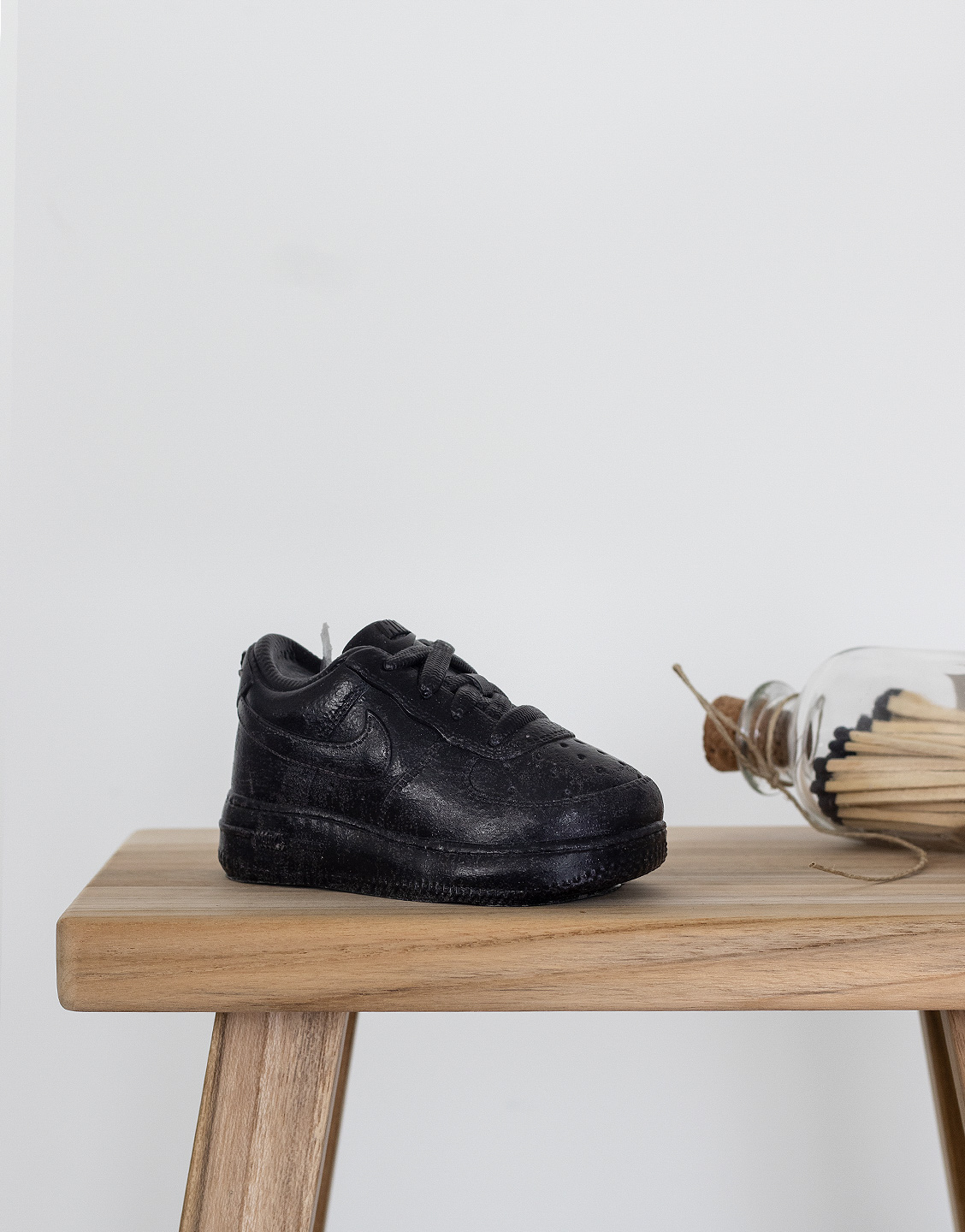 vela zapatilla air force 1 baby negra