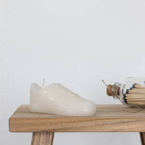 vela zapatilla air force 1 mini blanca