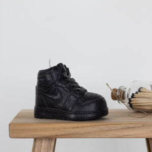 vela zapatilla air jordan 1 baby negra