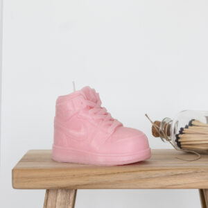 vela zapatilla air jordan 1 baby rosa pastel