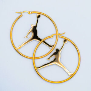 Pendientes de aro Jordan dorados