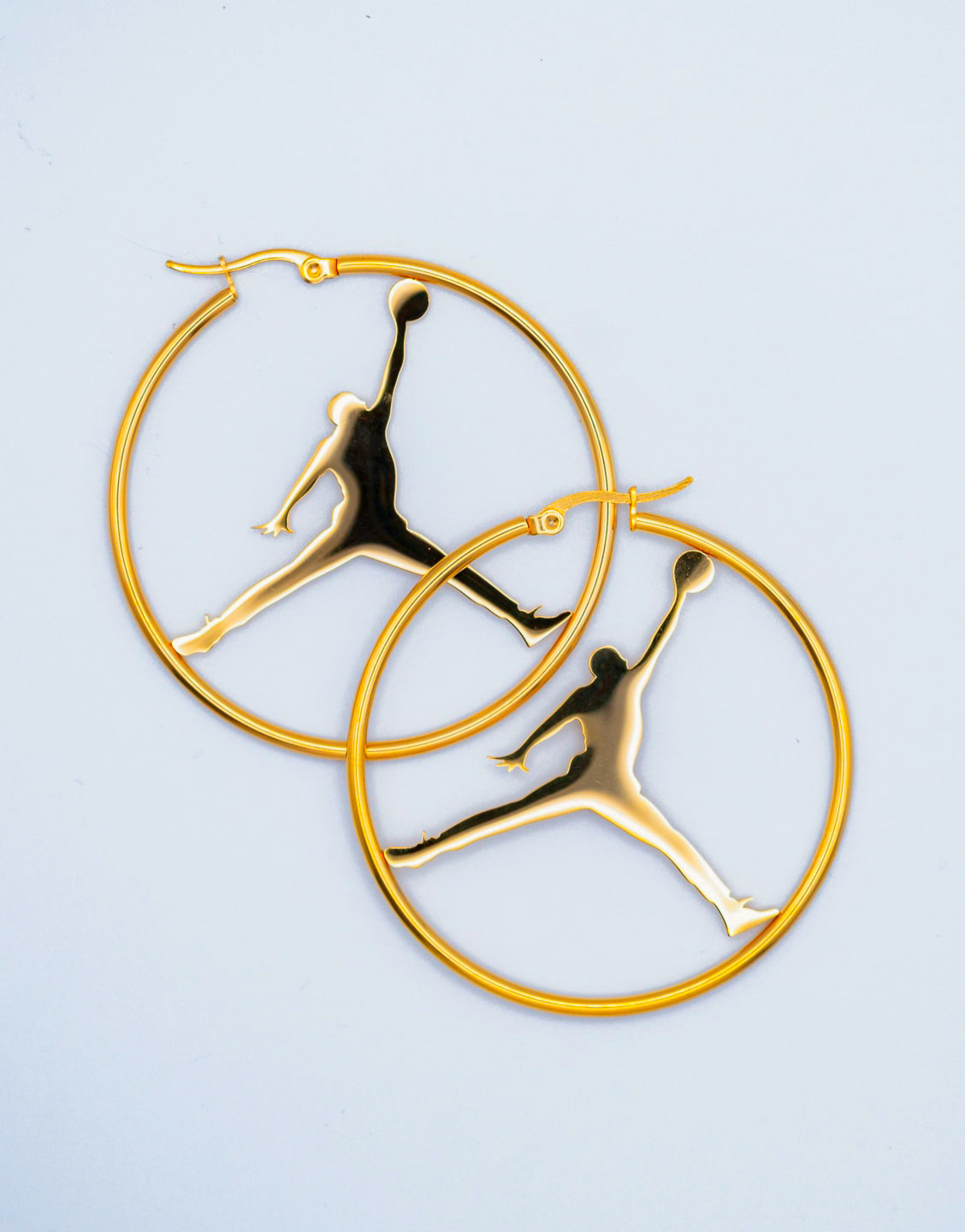 Pendientes de aro Jordan dorados