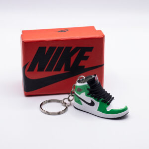 Mini llavero Air Jordan 1 Lucky Green con caja