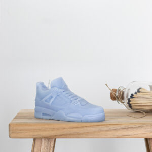 vela zapatilla air jordan retro 4 mini azul pastel