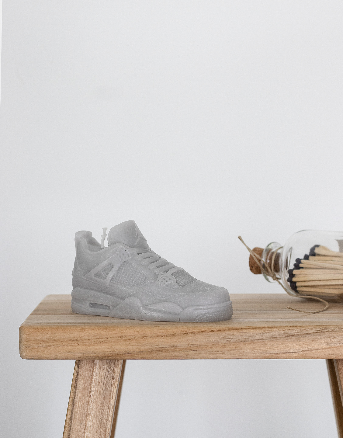 vela zapatilla air jordan retro 4 mini gris