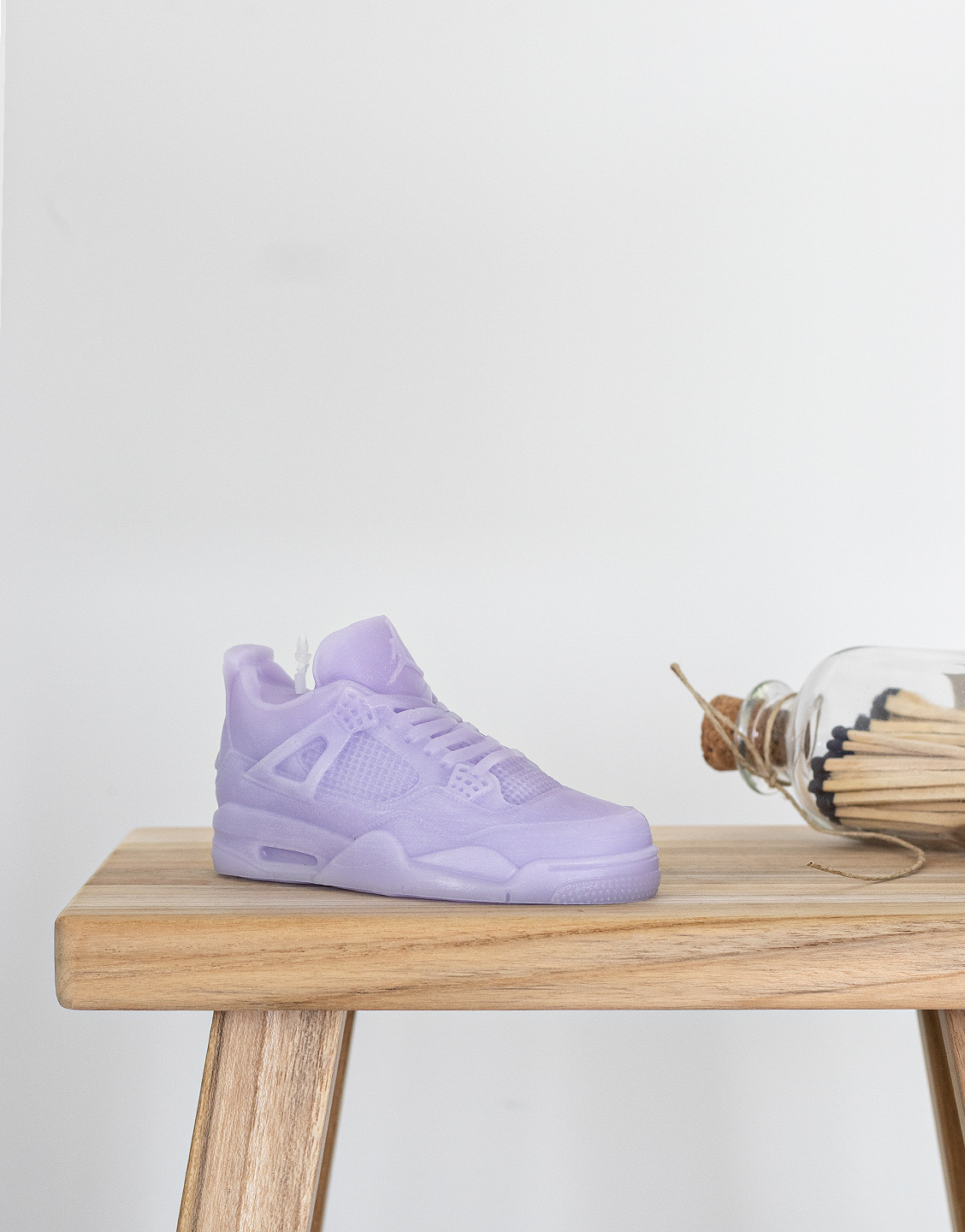 vela zapatilla air jordan retro 4 mini lila